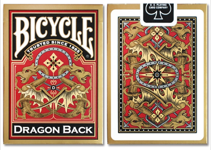 드래곤백덱_골드(Bicycle Dragon Back Cards_Gold)_by USPCC